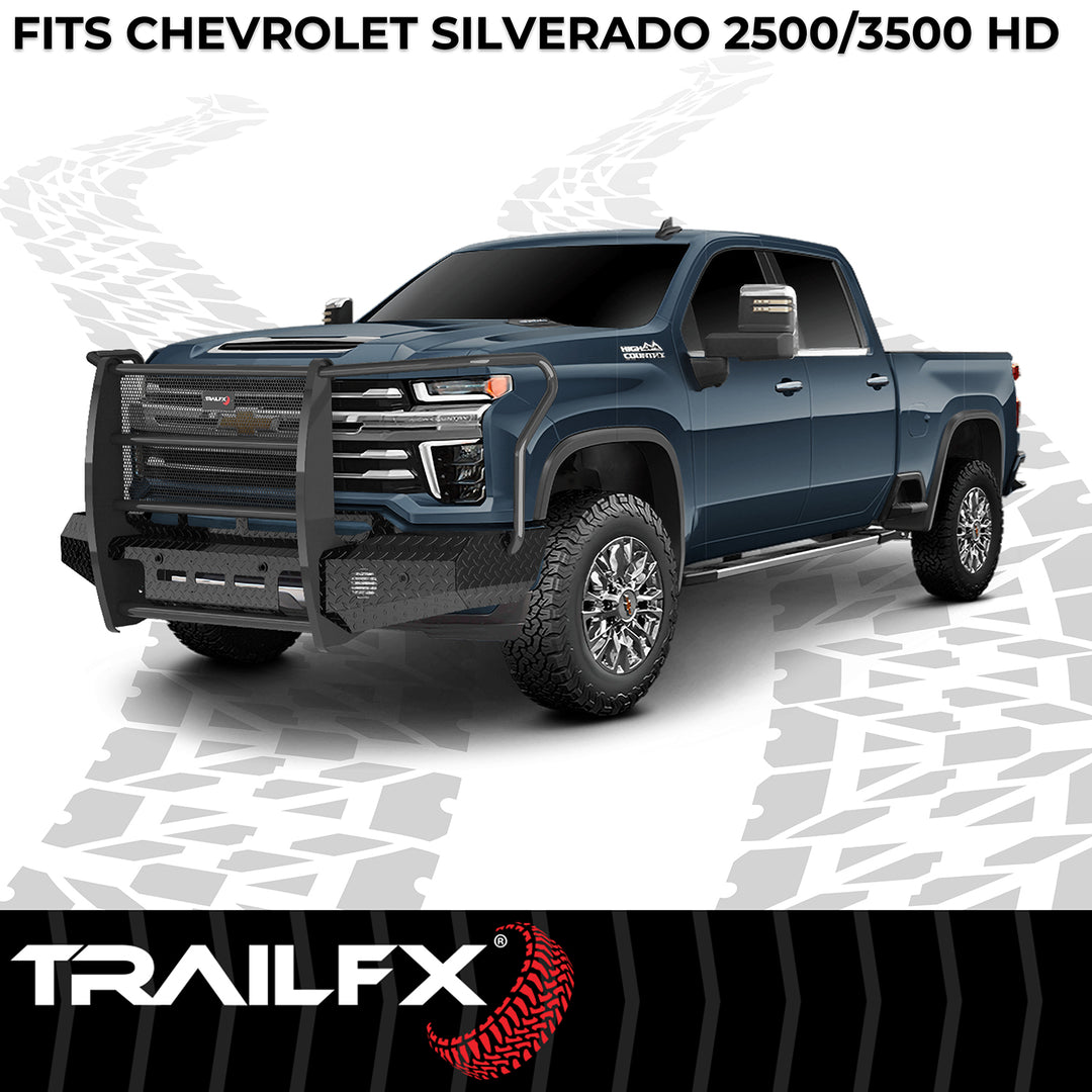 TrailFX FX3029A Full Replacement Bumper for Chevy Silverado 2500 HD and 3500 HD