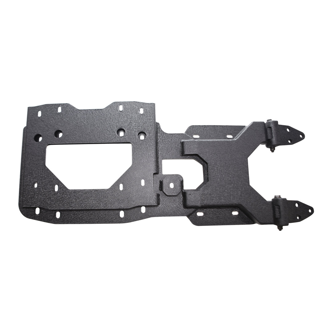 TrailFX Jeep JL Spare Tire Carrier with Black Powder Coated Steel - Supports Up to 36 Inch Tire