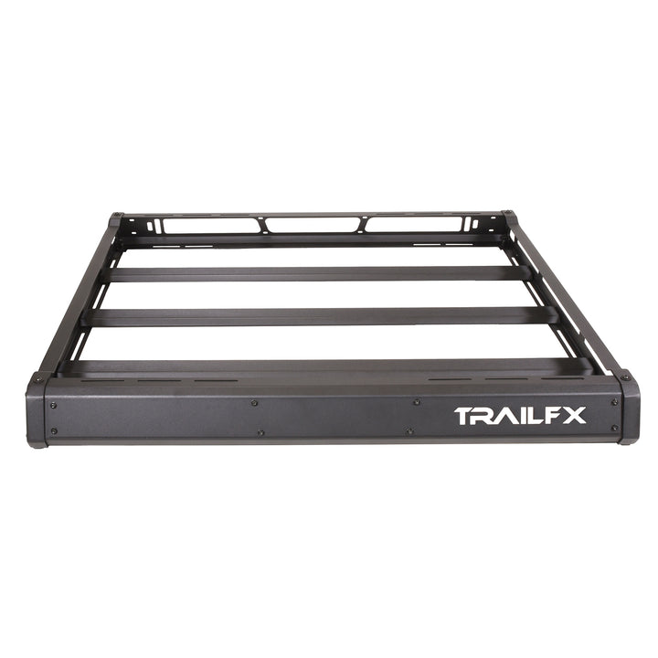TrailFX JRB001T Roof Rack for Jeep Wrangler JL & JT – Heavy Duty Aluminum Gutter Mount Cargo Carrier