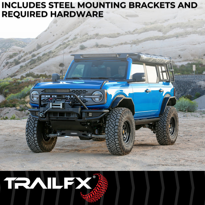 TrailFX ORB006 Steel Overland Running Boards for Jeep Wrangler 2007-2018