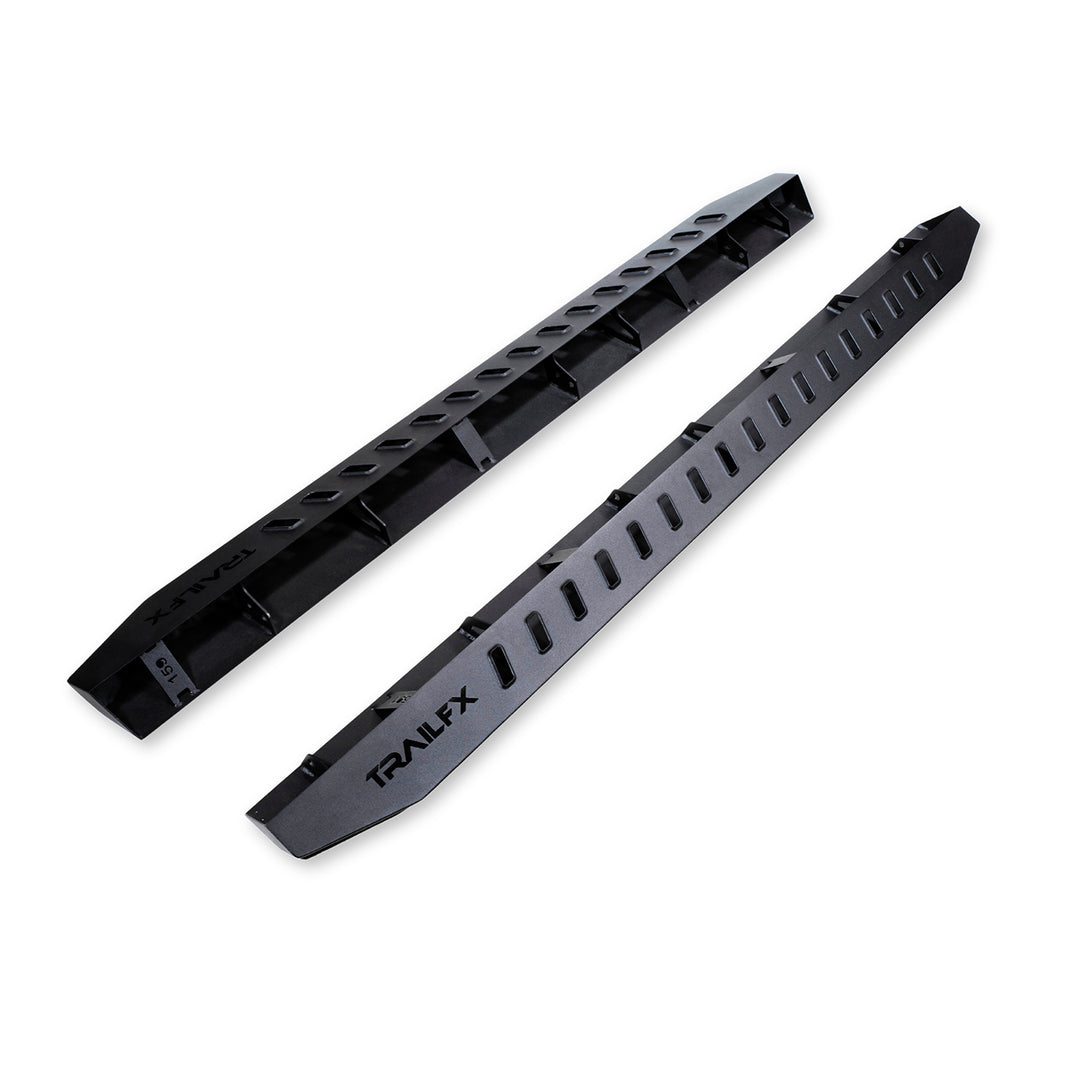 TrailFX ORB014 Black Matte Powder Coated Running Boards for Ford F-150 and Super Duty (2015-2018)