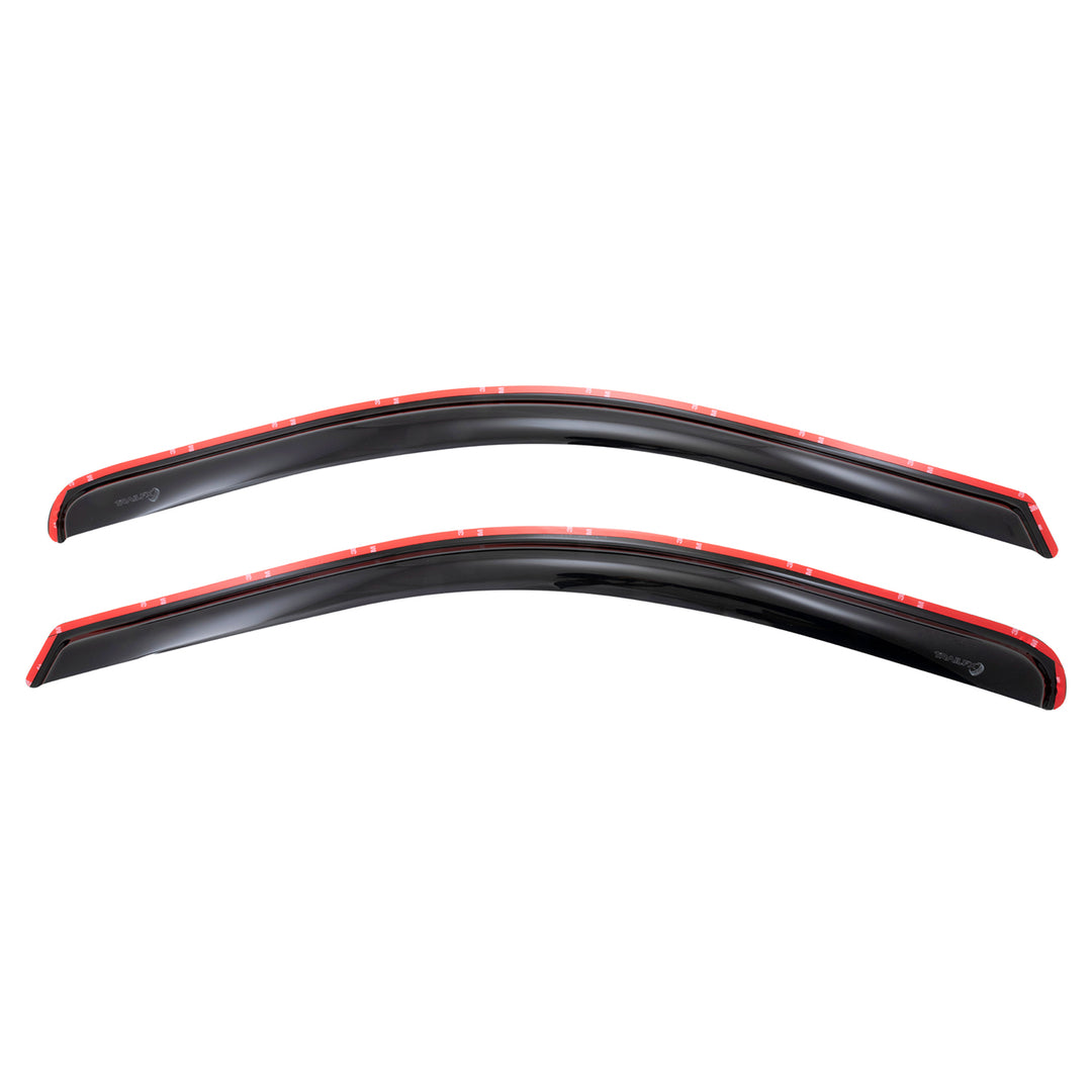 TrailFX DXTX2446IC Rainguard Smoke In-Channel Window Vents for Chevrolet Silverado and GMC Sierra