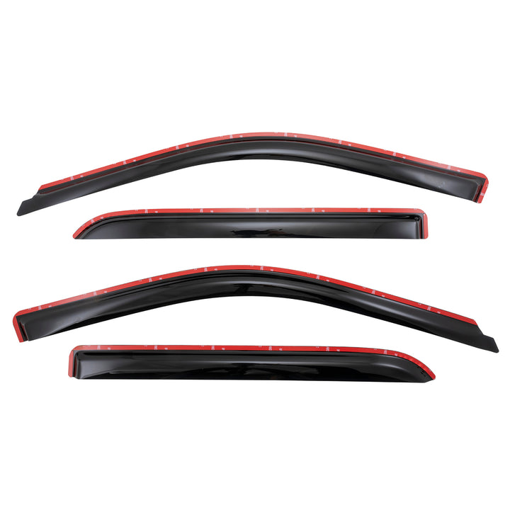 TrailFX DXTX4109IC Rainguard Low Profile Smoke Acrylic Window Vents for Ram Trucks