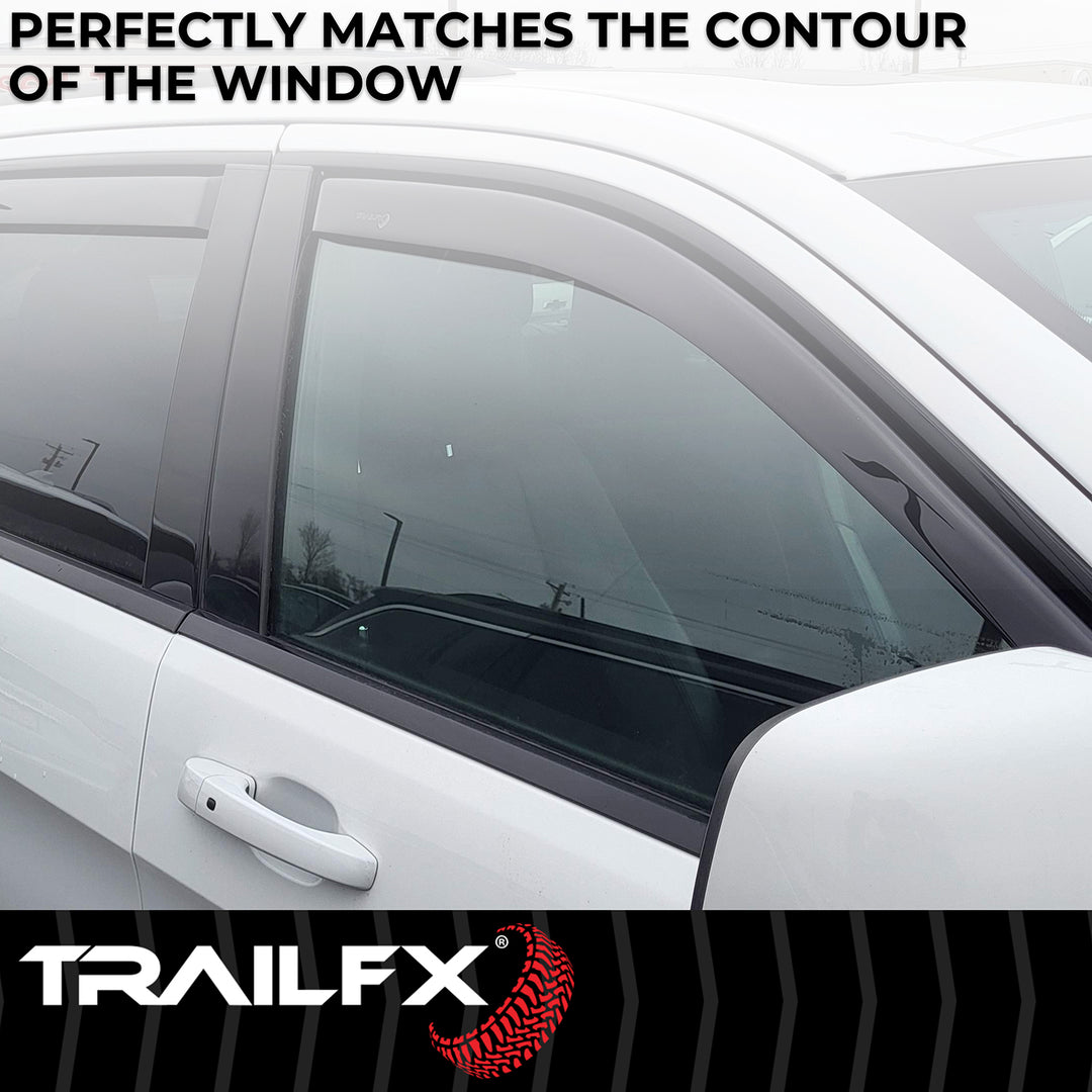 TrailFX DXTX4252IC Rainguard In-Channel Smoke Window Vents for Jeep Grand Cherokee