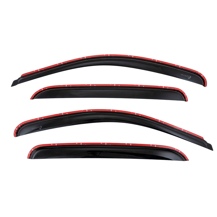 TrailFX Rainguard Smoke Acrylic Window Vents for Chevy Silverado and GMC Yukon XL 2012