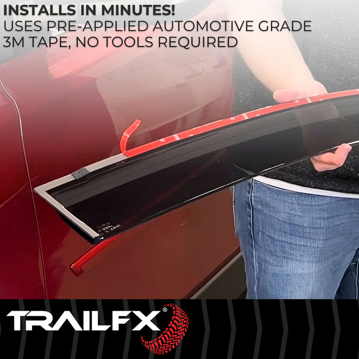 TrailFX DXTX4716H Rainguard Window Vents for Chevrolet Suburban and GMC Yukon XL