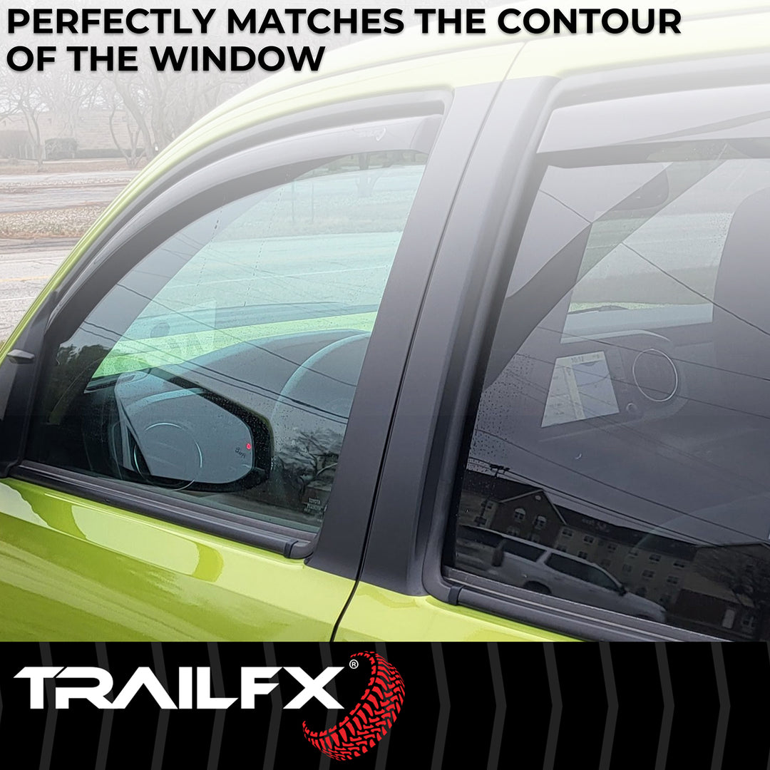 TrailFX DXTX4768IC Rainguard Low Profile Window Vents for Toyota Tacoma
