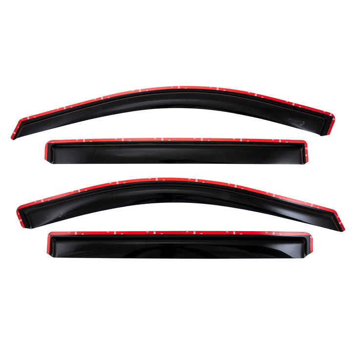 TrailFX DXTX 4805IC Rainguard Smoke Low Profile Window Vents for Silverado and Sierra