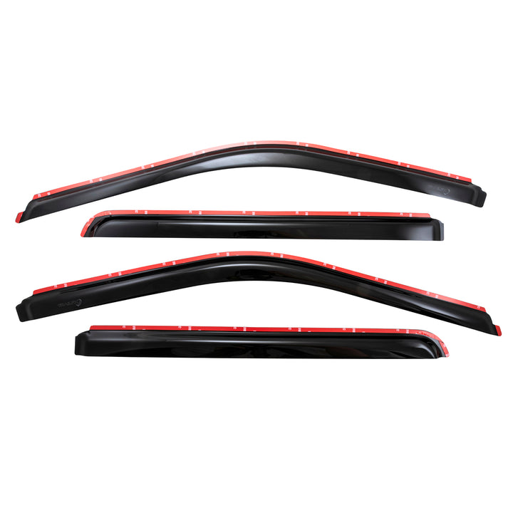 TrailFX DXTX4975IC Rainguard Smoke Low Profile Window Vents for Ford F-150