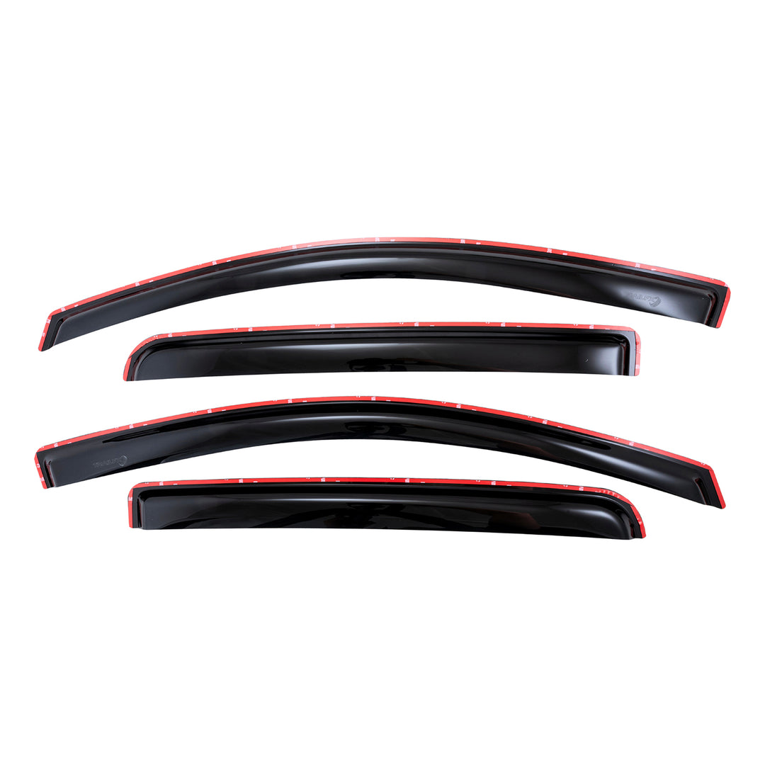 TrailFX Rainguard Smoke Low Profile Window Vents for Chevy Colorado and GMC Canyon (Part No. 4995IC)