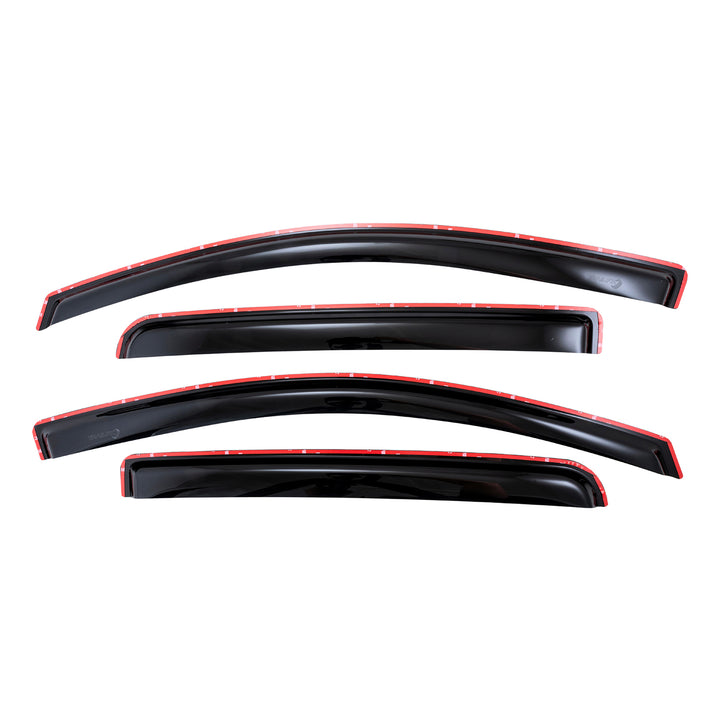 TrailFX Rainguard Smoke Low Profile Window Vents for Chevy Colorado and GMC Canyon (Part No. 4995IC)
