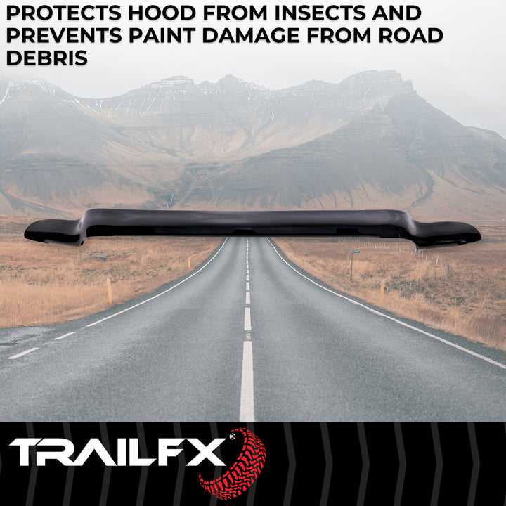 TrailFX 5727H Smoke Wrap-Around Bugshield for Ford F-250 and F-350 Super Duty (2004-2006)