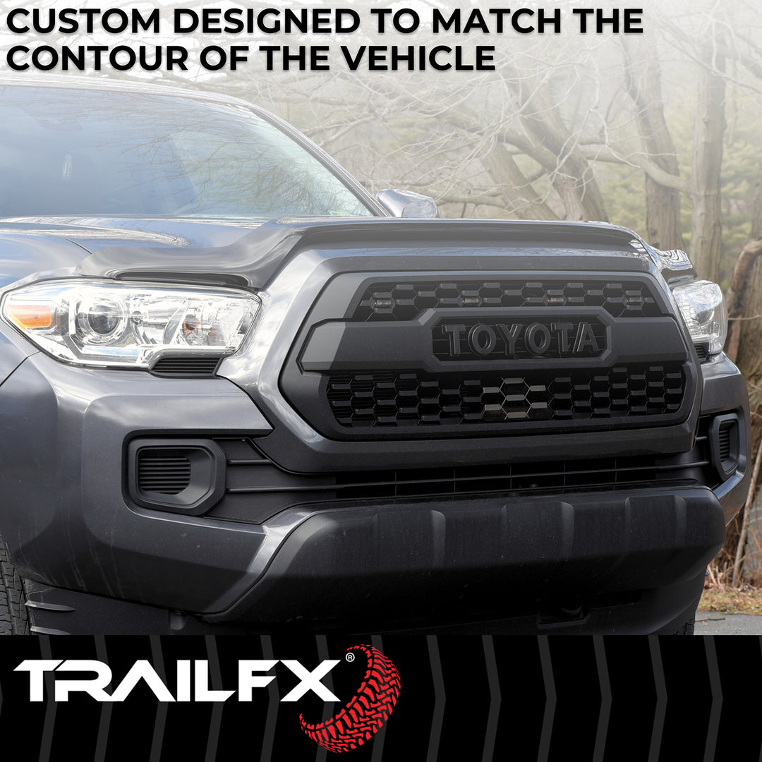 TrailFX Bugshield Wrap-Around Smoke Acrylic for Chevrolet Silverado 1500 (Part #8702H)