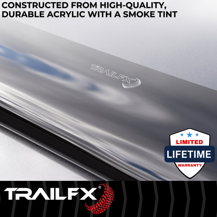 TrailFX Bugshield Wrap-Around Smoke Acrylic for Chevrolet Silverado 1500 (Part #8702H)