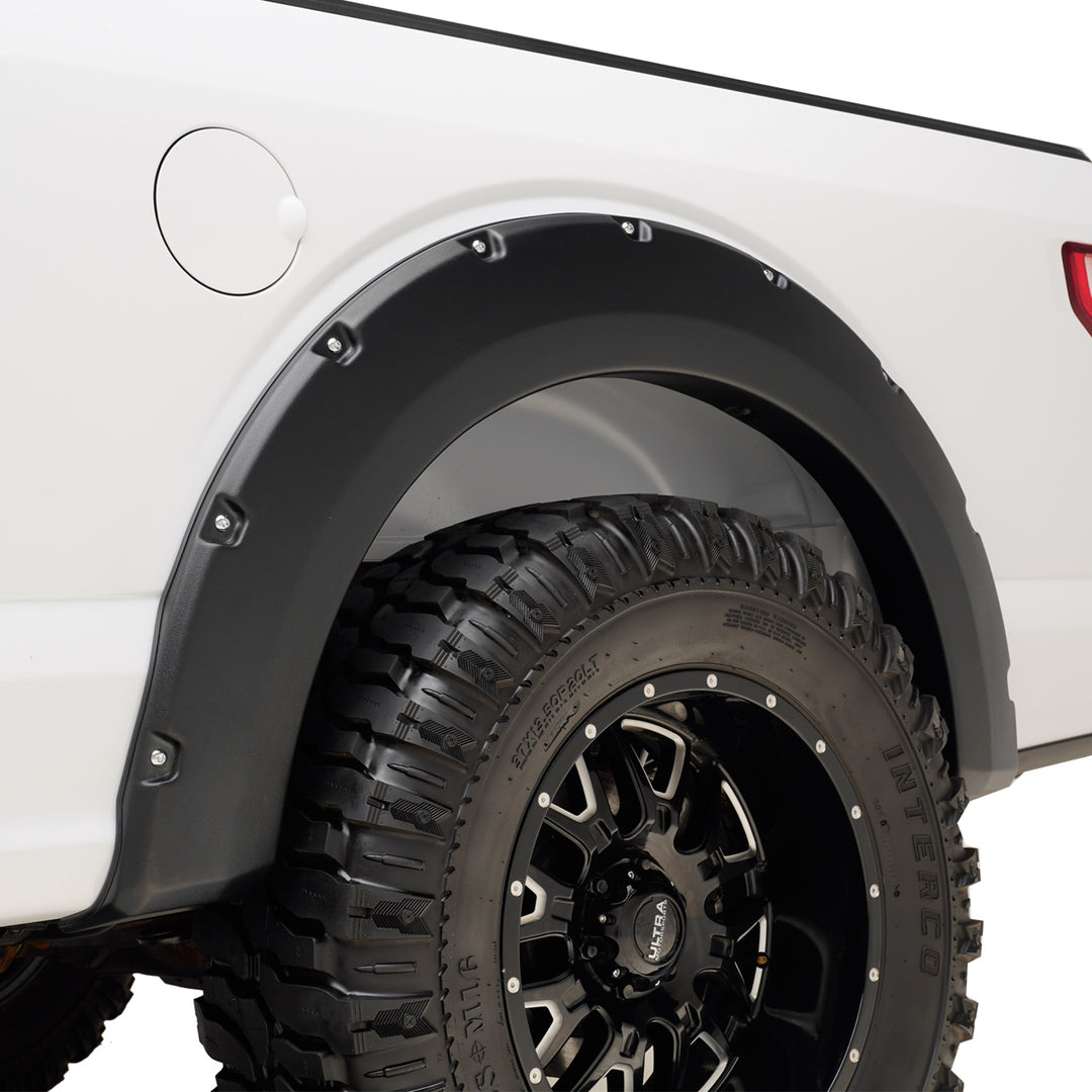TrailFX PFFF3006T Fender Flare Tire Coverage Set – 2 Inch Tire Coverage, Textured Black ABS Plastic for Ford F-150 (2018-2020)