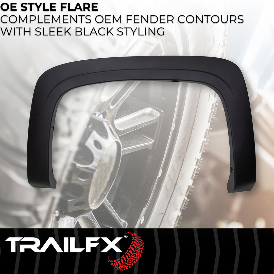 TrailFX TFC3001OE OE Style Fender Flares for Chevrolet Silverado – 4-Piece Set