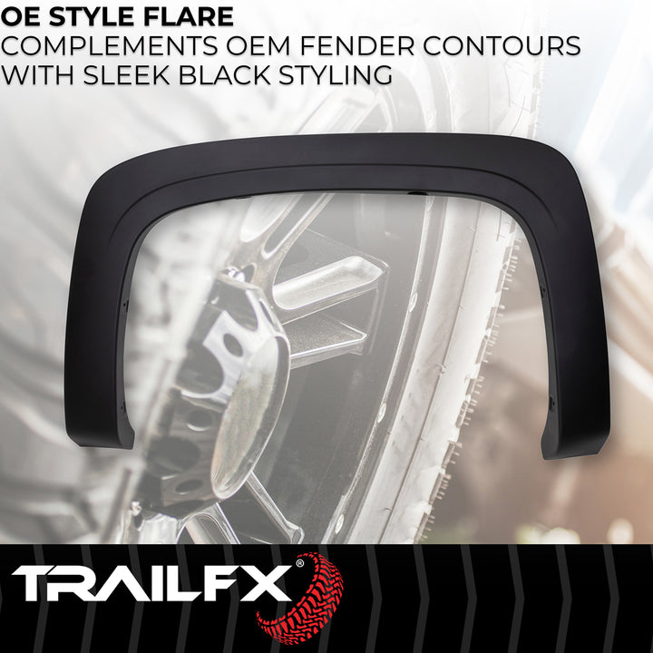 TrailFX TFC3001OE OE Style Fender Flares for Chevrolet Silverado – 4-Piece Set