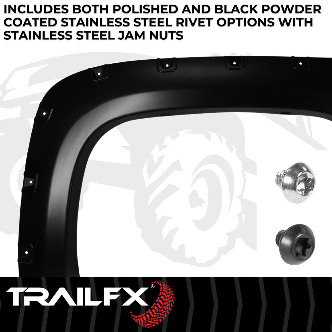 TrailFX TFC3001S Pocket Style Fender Flares for Chevrolet Silverado 1500, 2500 HD, 3500 HD (2012-2014)
