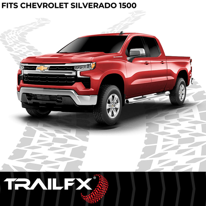 TrailFX OE Style Fender Flares for Chevrolet Silverado 1500 (2012-2013) – Impact-Resistant Polypropylene with Customizable Rivets