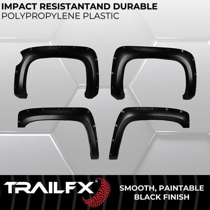 TrailFX TFC3003S Pocket Style Fender Flares for Chevrolet Silverado 1500