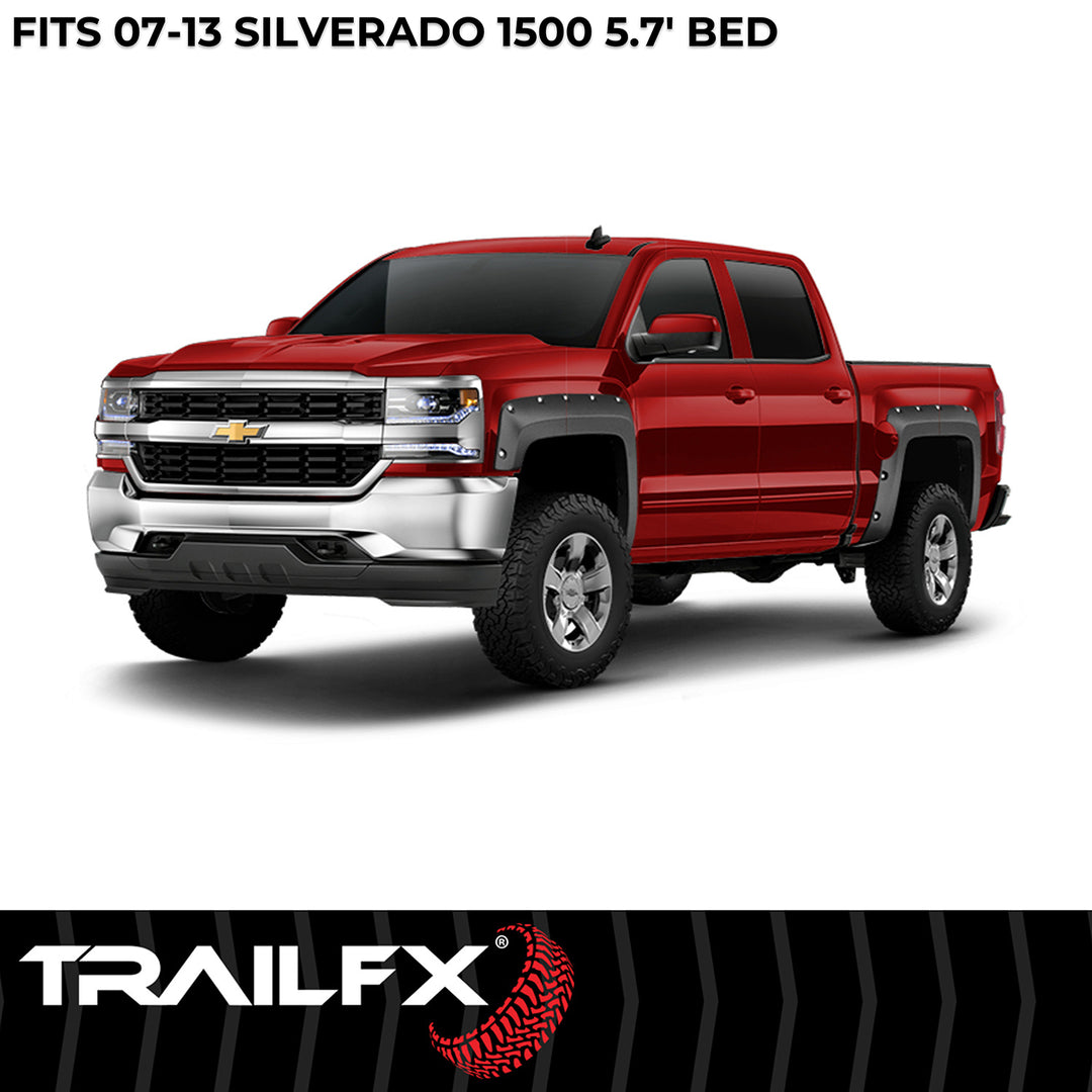 TrailFX TFC3003S Pocket Style Fender Flares for Chevrolet Silverado 1500