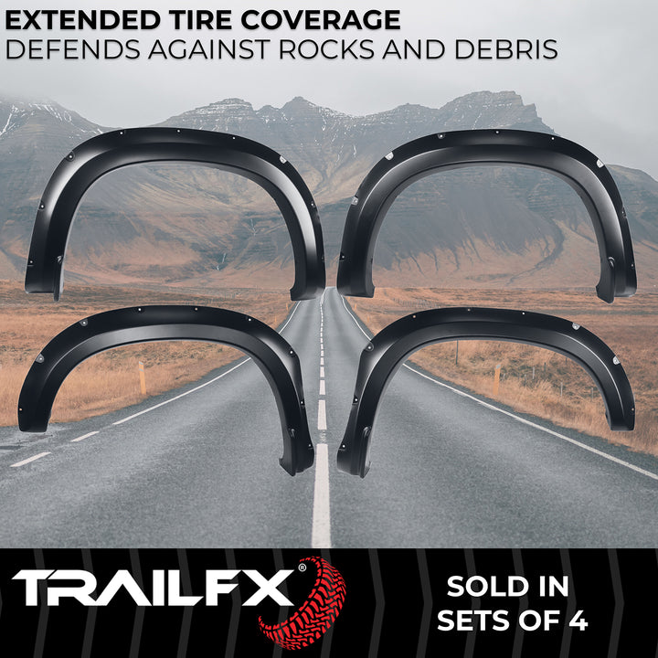 TrailFX TFC3005S Pocket Style Fender Flares for Chevrolet Silverado 1500