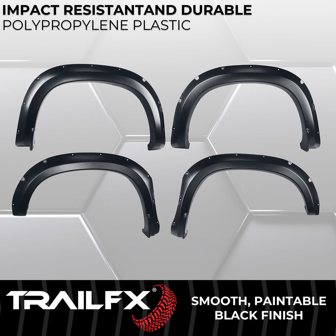 TrailFX TFC3005S Pocket Style Fender Flares for Chevrolet Silverado 1500