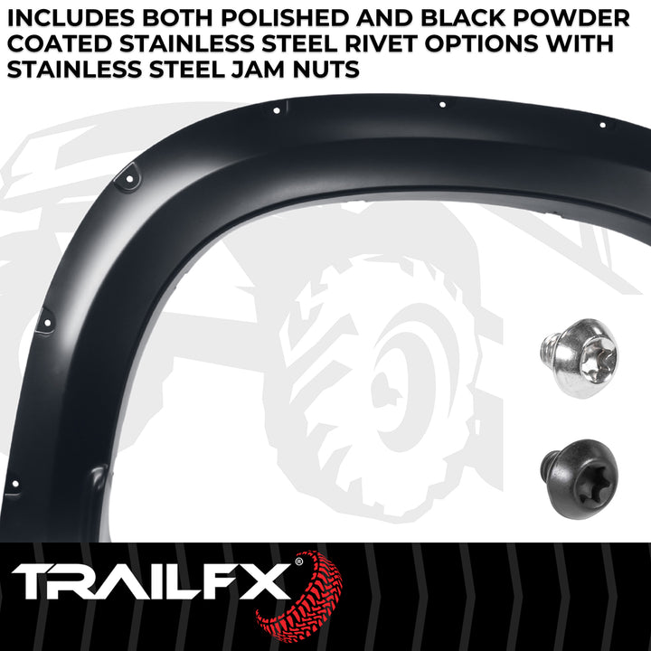 TrailFX TFC3005S Pocket Style Fender Flares for Chevrolet Silverado 1500