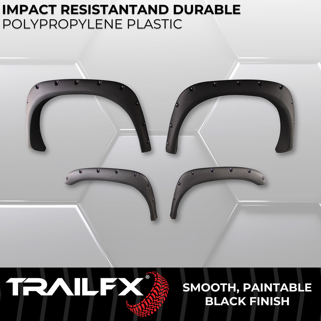 TrailFX TFD3001S Pocket Style Fender Flares for Dodge Ram 1500, 2500, 3500 (2004-2007)