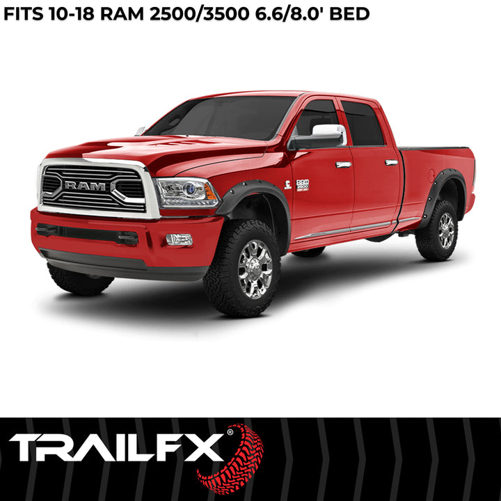 TrailFX TFD3004T Pocket Style Fender Flares for Ram 2500 and 3500