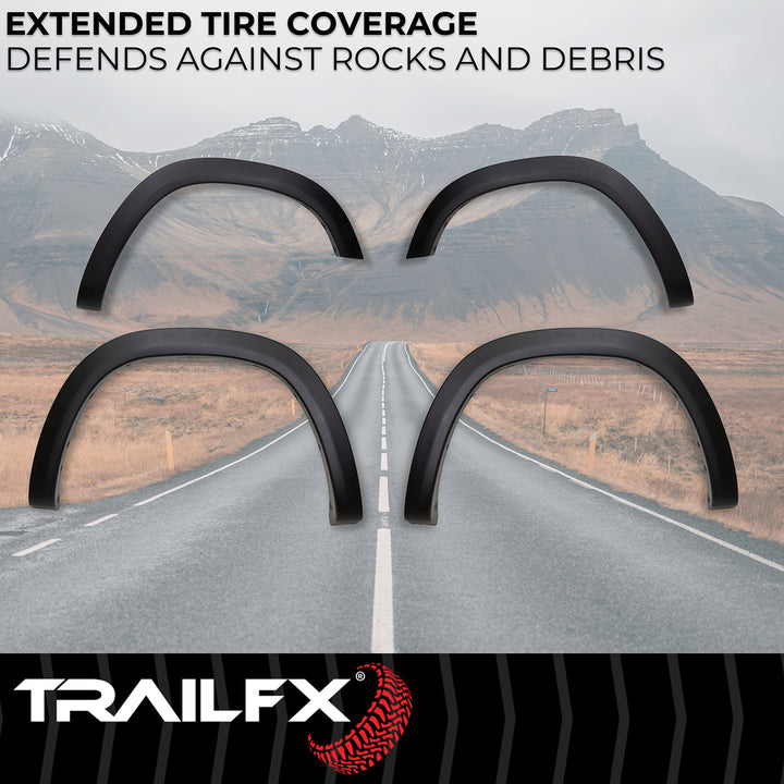 TrailFX OE Style Fender Flares for Ram 1500 – Impact-Resistant Polypropylene with Custom Rivets