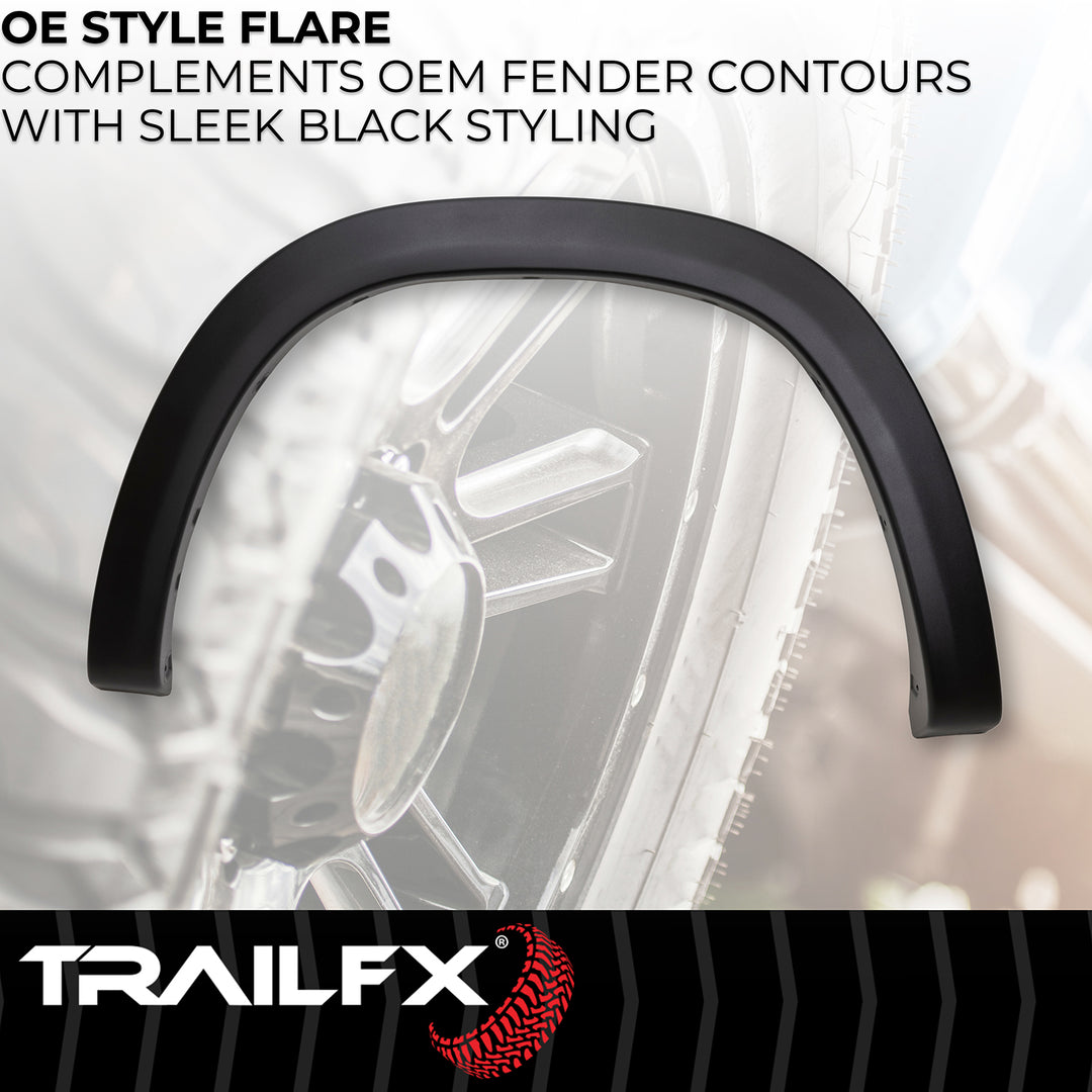 TrailFX OE Style Fender Flares for Ram 1500 – Impact-Resistant Polypropylene with Custom Rivets