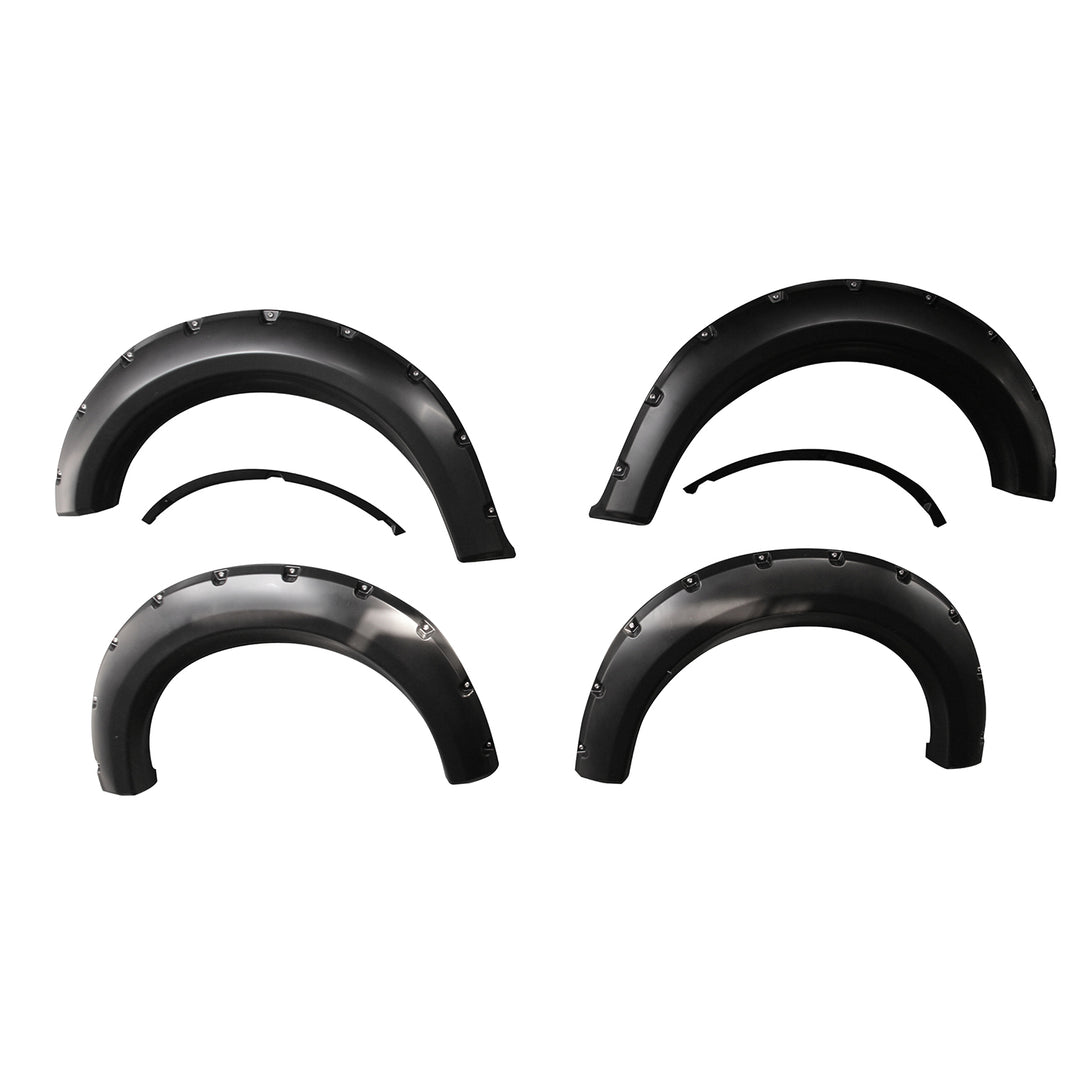 TrailFX TFF3002S Pocket Style Fender Flares for Ford F-150 – Impact-Resistant Polypropylene with Paintable Finish