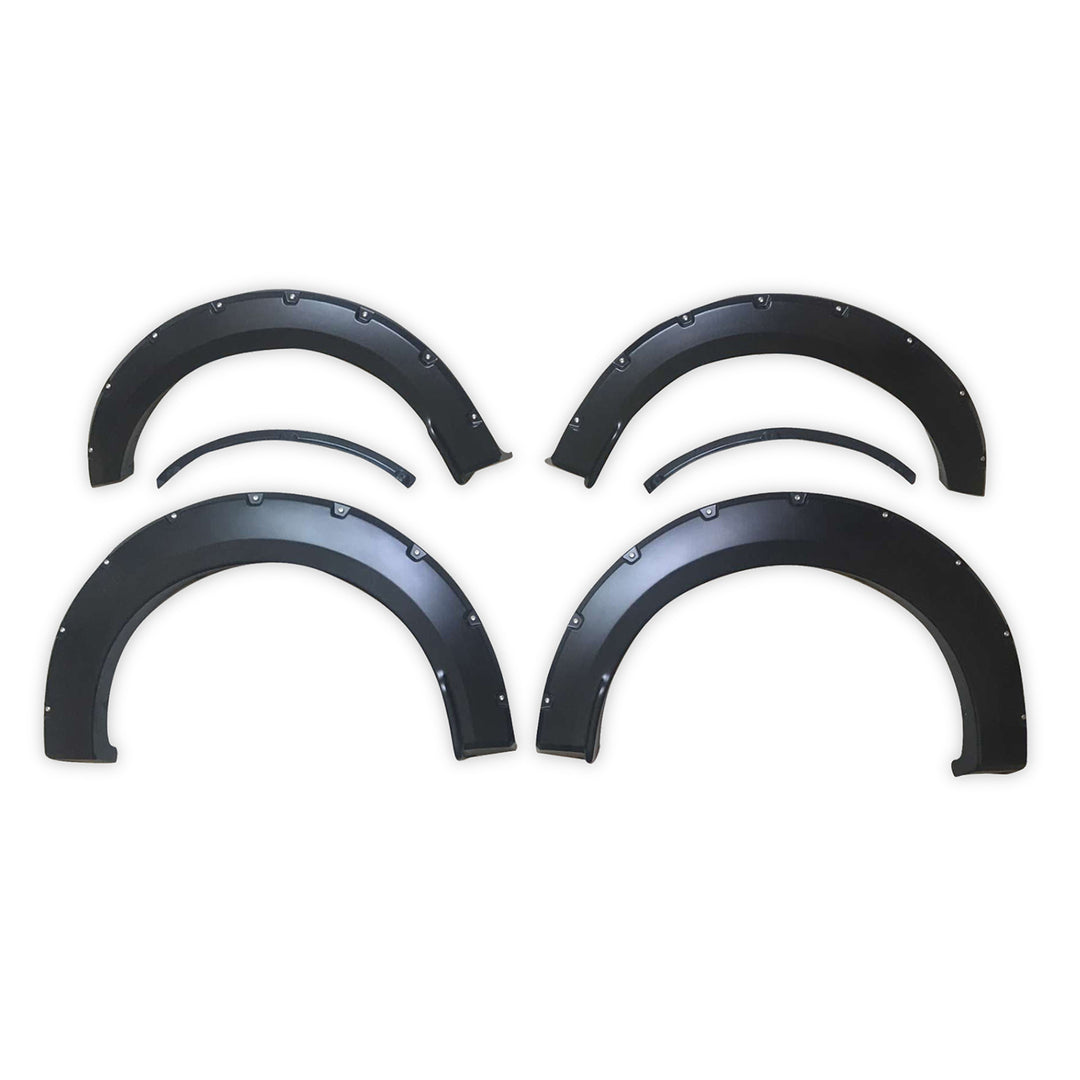 TrailFX TFF3003S Pocket Style Fender Flares for 2015-2017 Ford F-150 - Black, 6-Inch Front & 7-Inch Rear Height