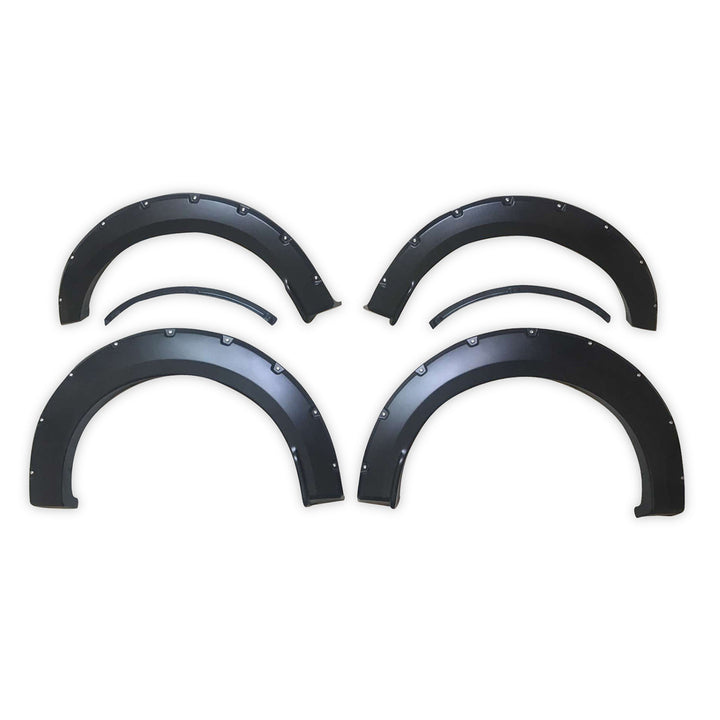 TrailFX TFF3003S Pocket Style Fender Flares for 2015-2017 Ford F-150 - Black, 6-Inch Front & 7-Inch Rear Height