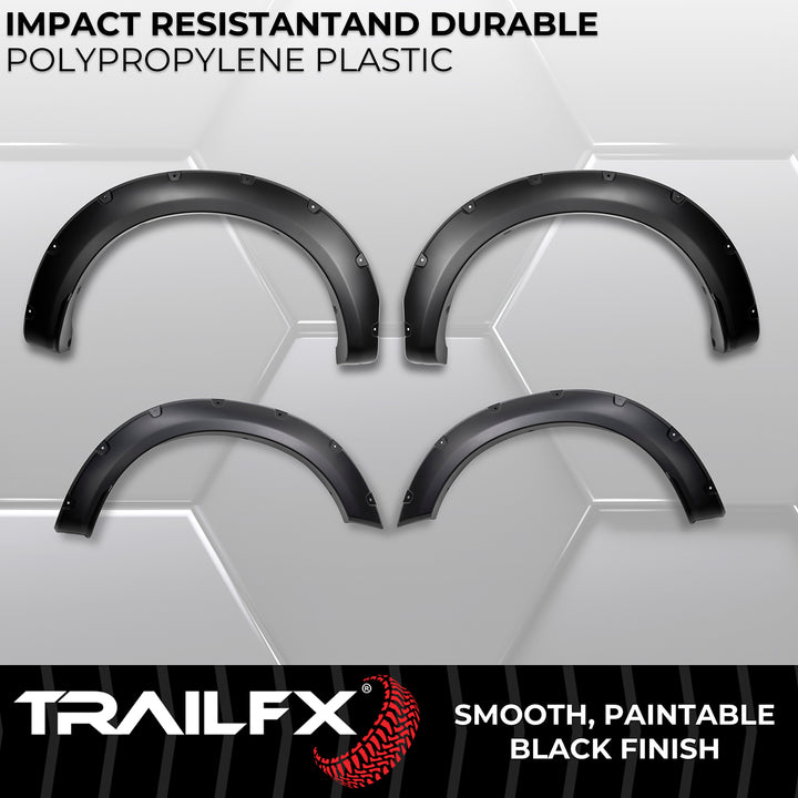 TrailFX TFF3008S Pocket Style Fender Flares for Ford Super Duty 2023-2024
