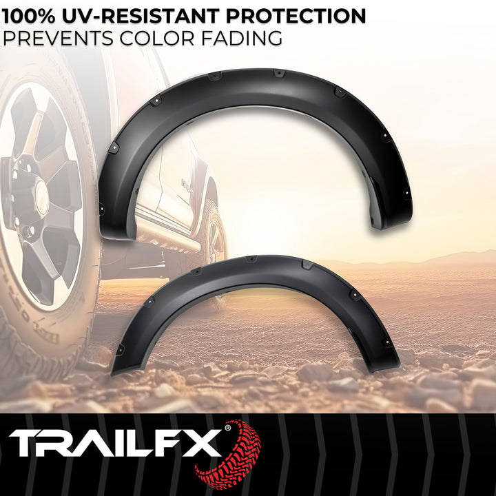 TrailFX TFF3008S Pocket Style Fender Flares for Ford Super Duty 2023-2024