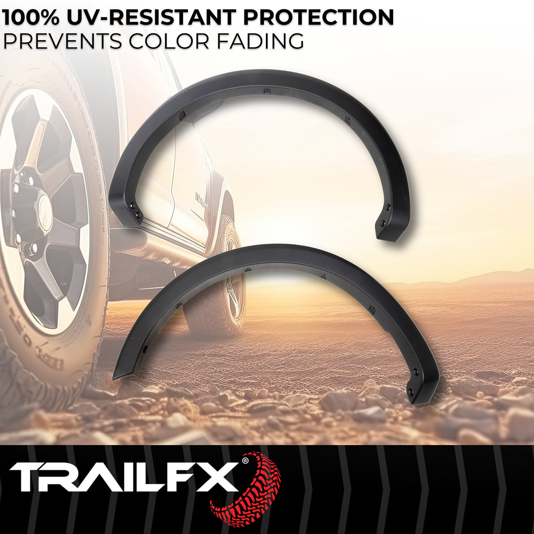 TrailFX OE Style Fender Flares for Ford F-150 – Impact-Resistant Polypropylene with Custom Rivet Options