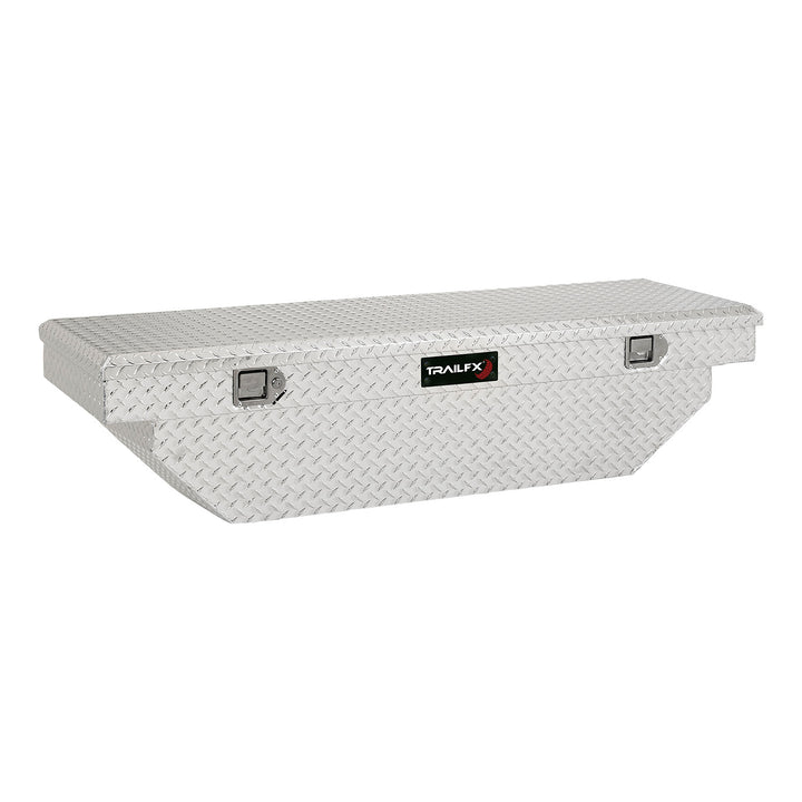 TrailFX Aluminum Cross Over Contractor Tool Box with Tray and Diamond Tread Finish for Chevrolet Colorado and GMC Canyon