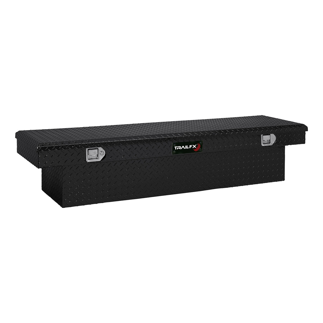 TrailFX Cross Over Contractor Bed Box with Tray – Black Powder Coated Aluminum for Pickup Trucks