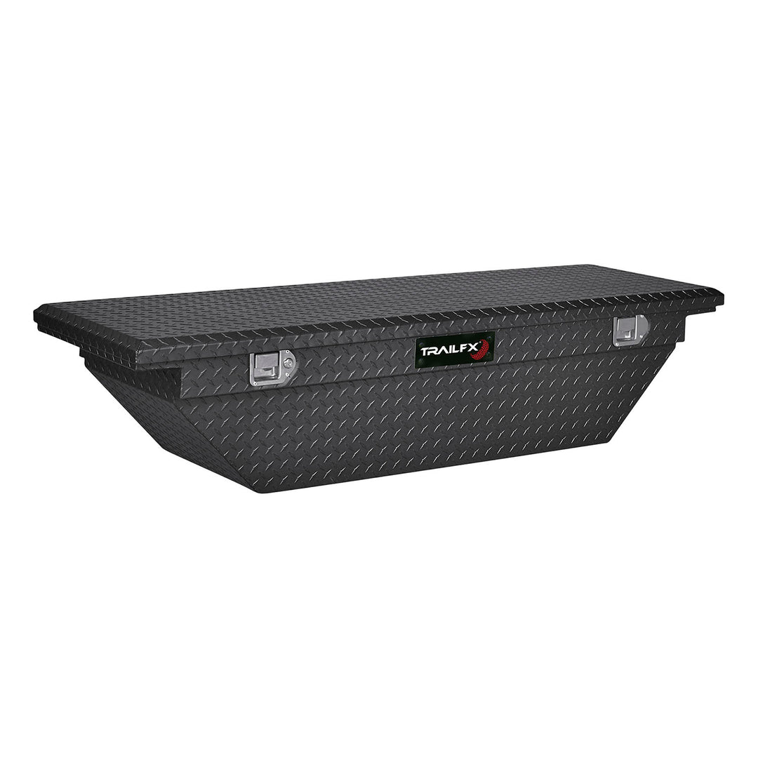 TrailFX Aluminum Cross Over Contractor Tool Box with Matte Black Finish – 63 Inch