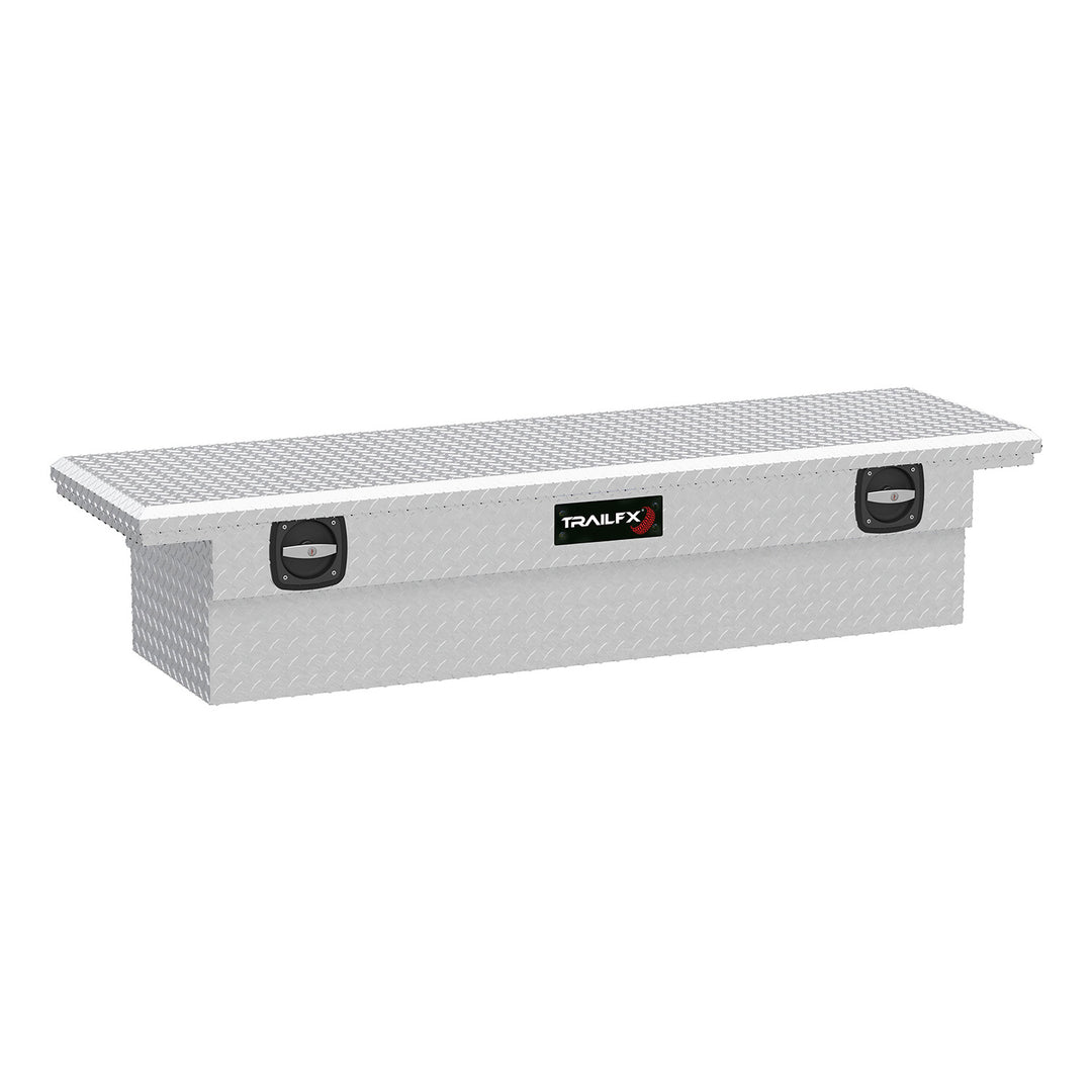 TrailFX Low Profile Aluminum Crossover Bed Toolbox for Silverado, Sierra, Tundra, F-150 (Part #120691C)