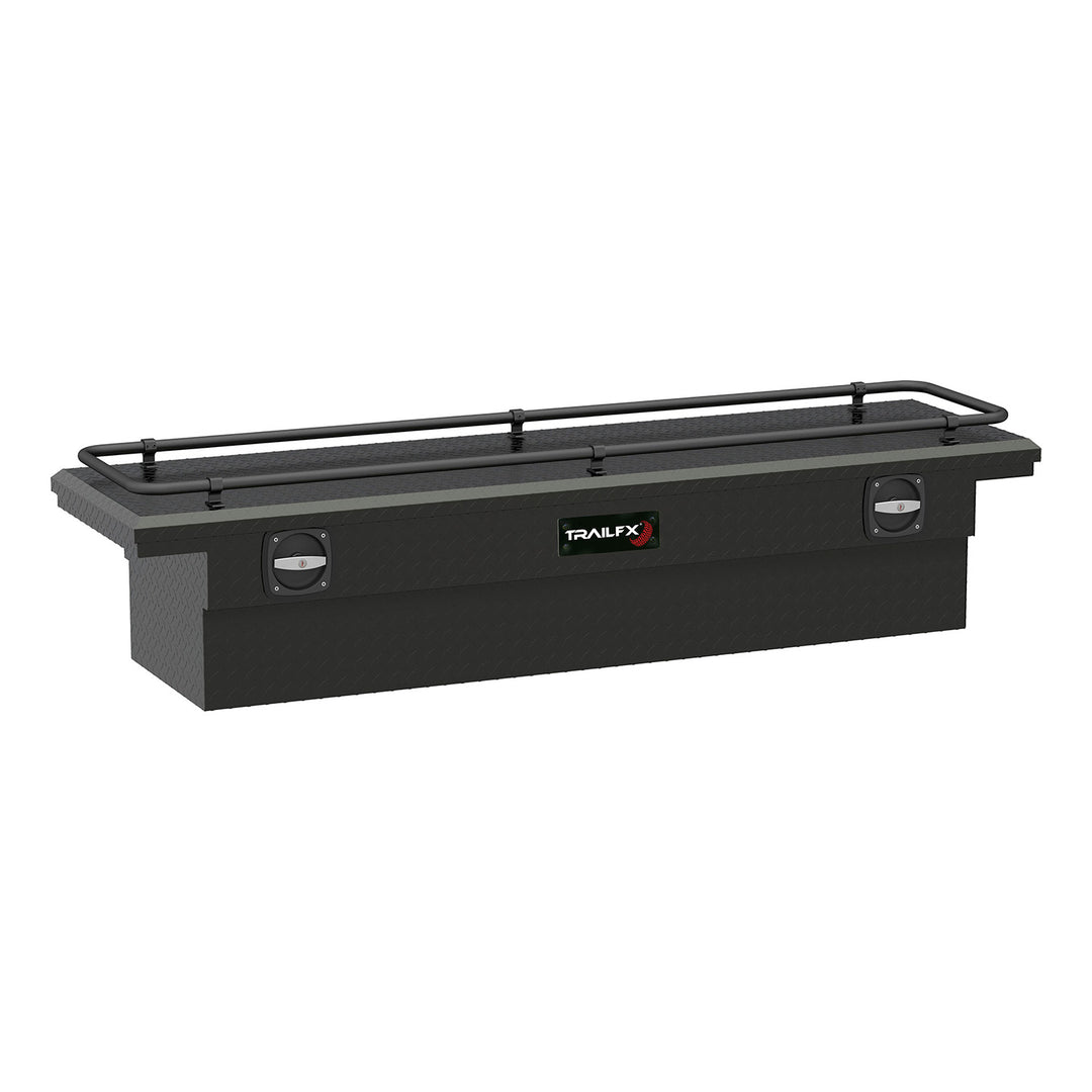 TrailFX 120723CR Low Profile Aluminum Crossover Tool Box for Ford F-Series Pickup Trucks