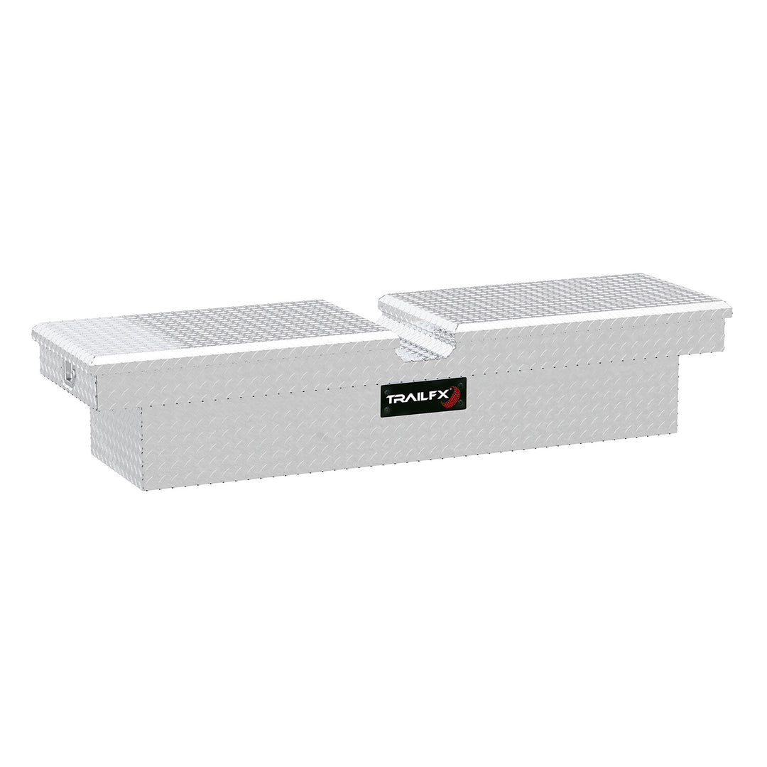 TrailFX Aluminum Crossover Bed Box with Tray – 69 x 19.25 x 13.5 Inches, Bright Polished Finish