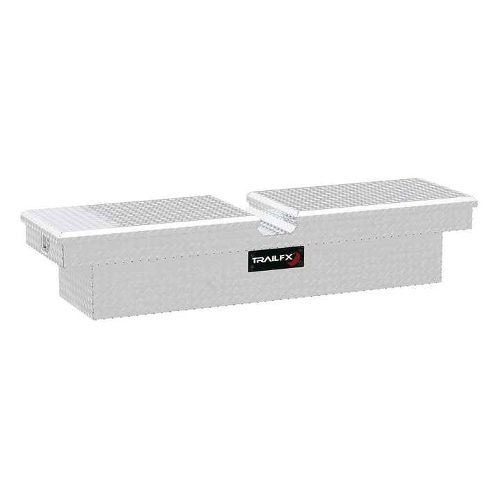 TrailFX Aluminum Crossover Bed Box with Tray – 69 x 19.25 x 13.5 Inches, Bright Polished Finish