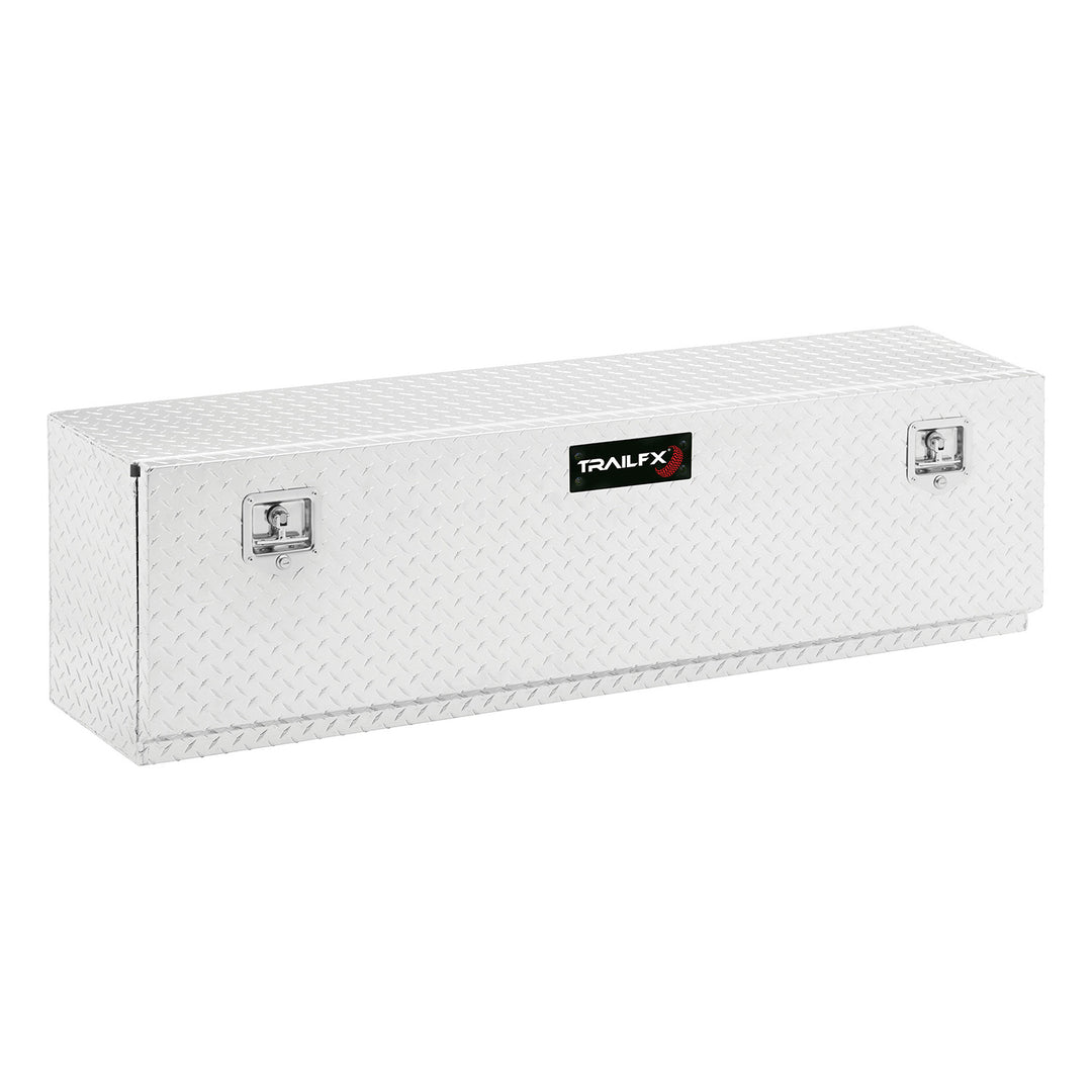 TrailFX Aluminum Cross Over Contractor Bed Box – 60 Inch Side Mount with Diamond Tread Finish