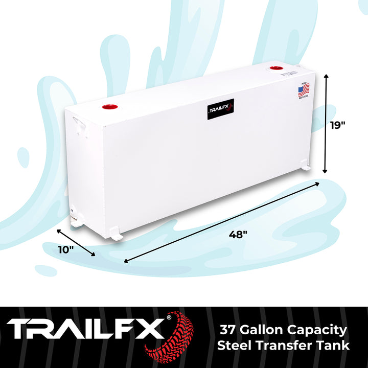 TrailFX 21040SW 37-Gallon Steel Liquid Transfer Tank for Diesel and Non-Flammable Liquids