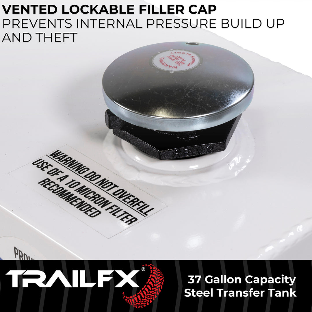 TrailFX 21040SW 37-Gallon Steel Liquid Transfer Tank for Diesel and Non-Flammable Liquids