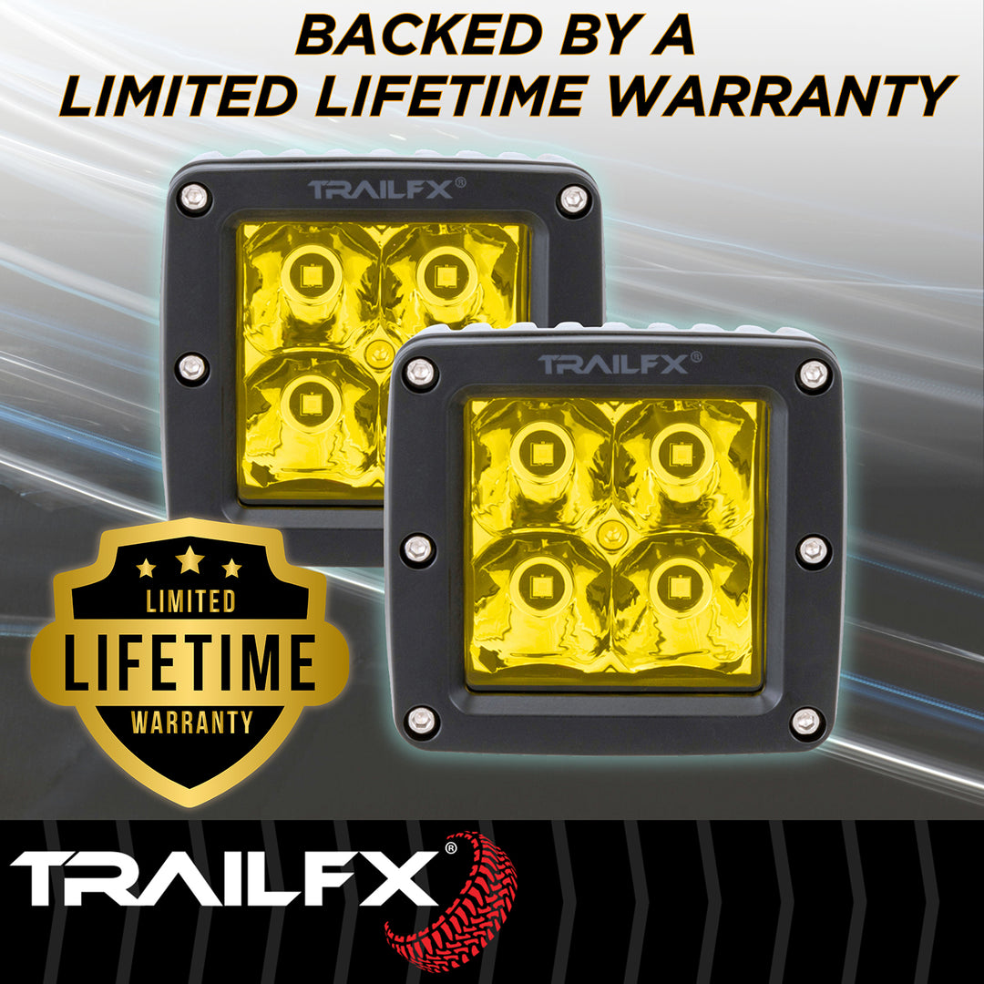 TrailFX 2X2AMS2 LED Fog Light Bulb - 4 High-Intensity 5 Watt Clear LEDs for Enhanced Visibility