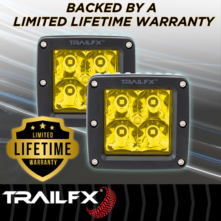 TrailFX 2X2AMS2 LED Fog Light Bulb - 4 High-Intensity 5 Watt Clear LEDs for Enhanced Visibility